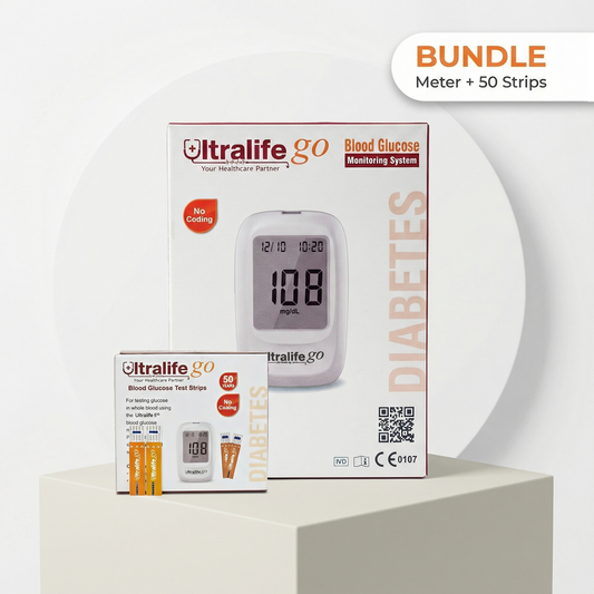 ألترالايـــف جو- جهاز قياس السكر بالدم + 50 شريط