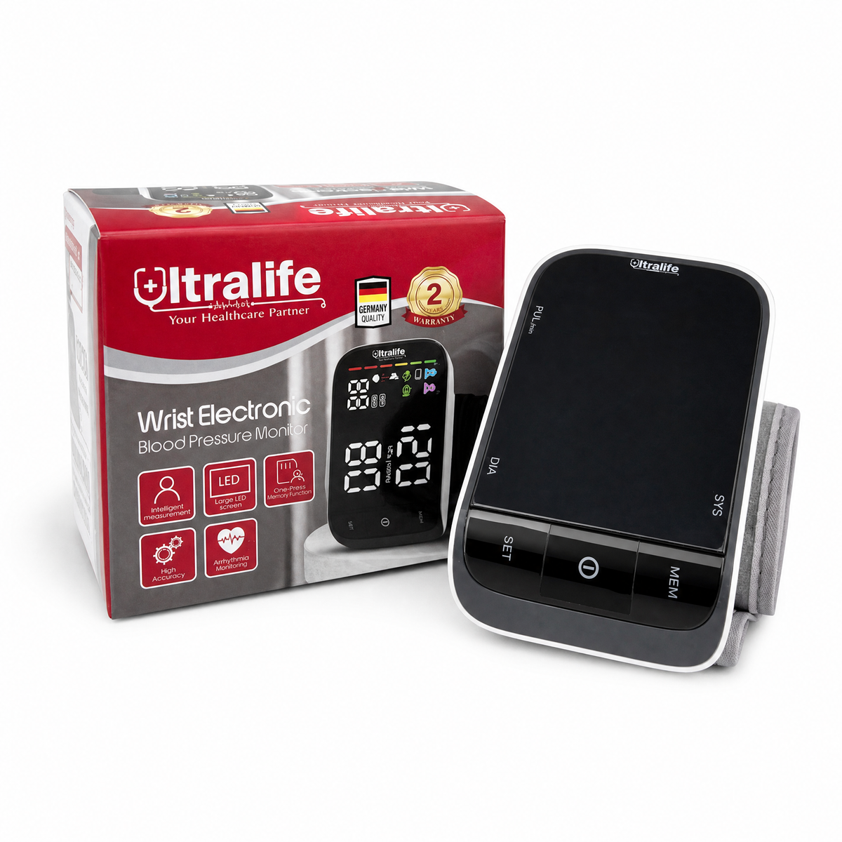 جهاز قياس ضغط الدم من الرسغ ألترالايف – Wrist Blood Pressure Monitor