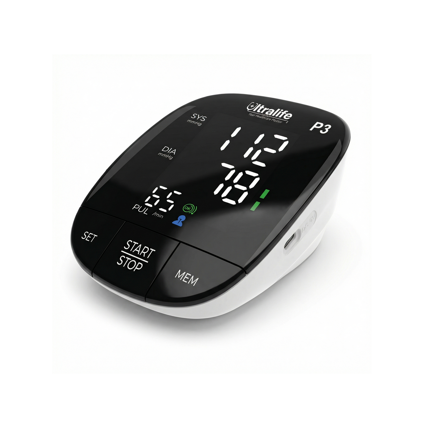 (P3)  ألترالايـــف جهاز قياس ضغط الدم ذراع + أدبتور