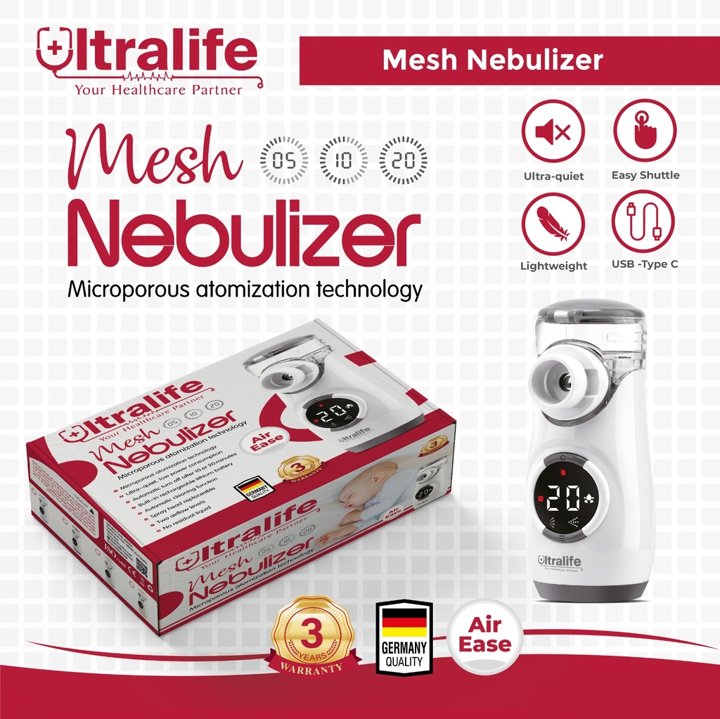 Ultralife Mesh Nebulizer  (AirEase)
