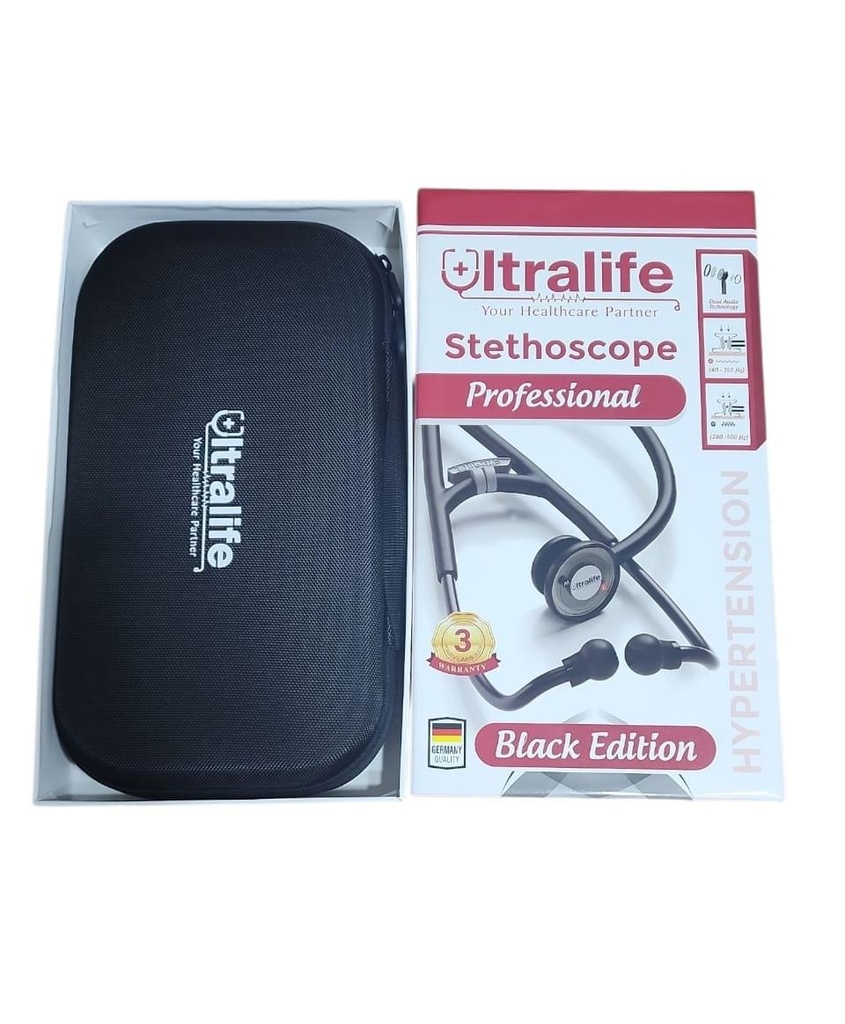 Ultralife Black Edition Stethoscope