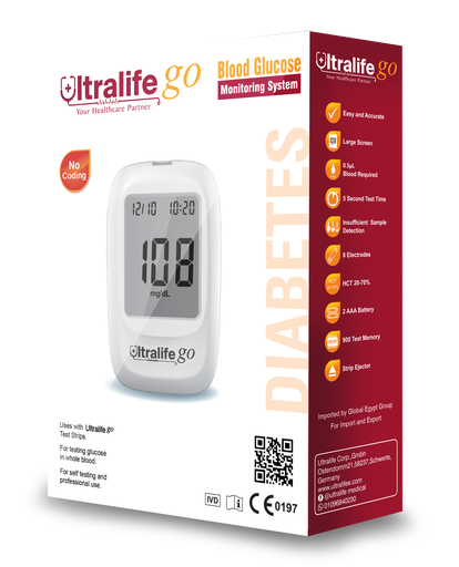 [UGM-49] Ultralife Go Blood Glucose Meter +50 Test strips 
