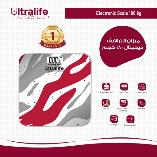 Electronic Scale  180 kg /Red