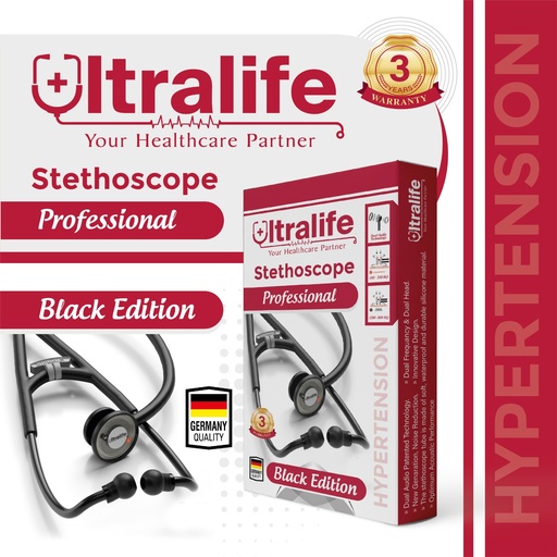 Ultralife Black Edition Stethoscope